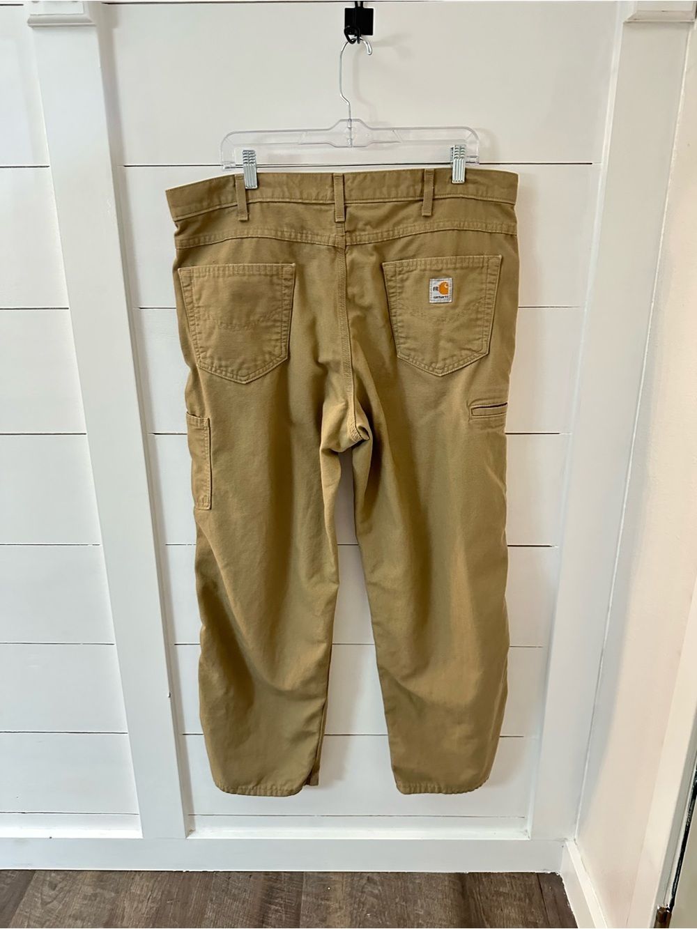 Carhartt Fire Resistant tan workwear utility straight leg pant 39X29 - Picture 2 of 14